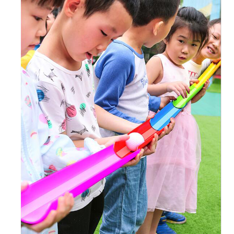 Kids Outdoor Dome - เด็กสนุกกลางแจ้งเกม U-รูป Groove Ball Transmission ทีม