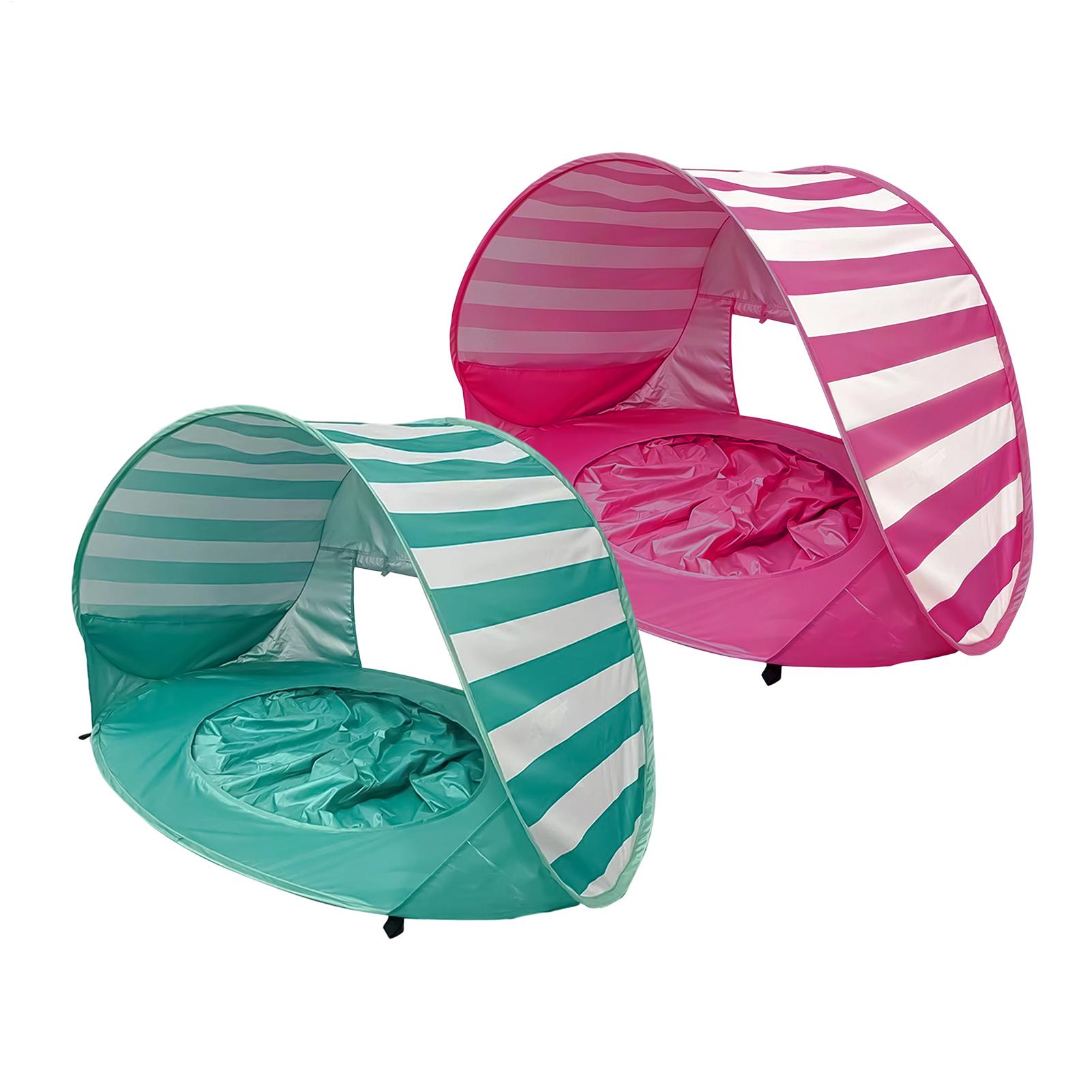 Kids Outdoor Dome - เต็นท์ชายหาดสำหรับเด็ก ป้องกันรังสียูวี พับเก็บได้ พร้อมสระน้ำขนาดเล็ก เต็นท์บังแดดกลางแจ้ง สำหรับวันหยุด