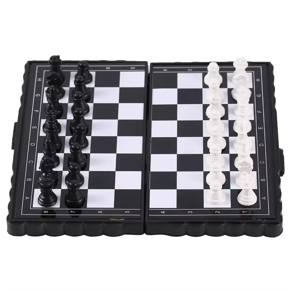 Outdoor Games For Kids - 1 ชิ้นมินิชุดหมากรุกแม่เหล็กพับแม่เหล็กกระดานหมากรุกพลาสติกเกมกระดานแบบพกพาของเล่นเด็กแบบพกพากลางแจ้ง