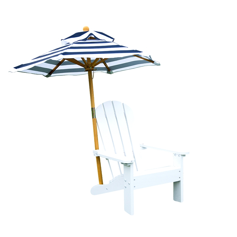 Kids Outdoor Umbrella Chair - เก้าอี้ชายหาดสำหรับเด็กพร้อมร่ม - เก้าอี้เอนน้ำหนักเบาและมีที่วางเท้าสำหรับตั้งแคมป์กลางแจ้ง