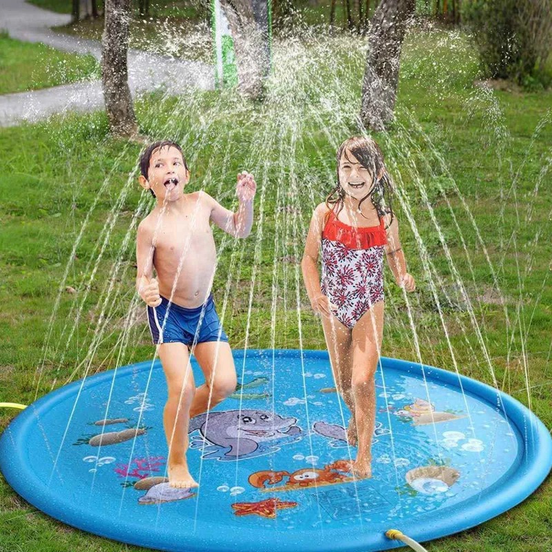 Kids Outdoor Water Sprinkler - สระน้ําน้ําเด็กกลางแจ้งของเล่นตลกเด็ก Inflatable รอบ Sprinkler MAT YARD