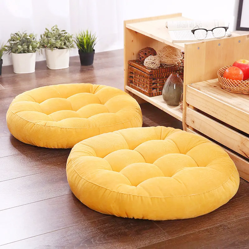 Kids Outdoor Floor Cushions - เบาะรองนั่งพื้นทรงกลมสำหรับเด็กผู้ใหญ่เบาะนั่งสมาธิหนาสำหรับโยคะห้องนั่งเล่นทาทามิเตาผิงกลางแจ้ง