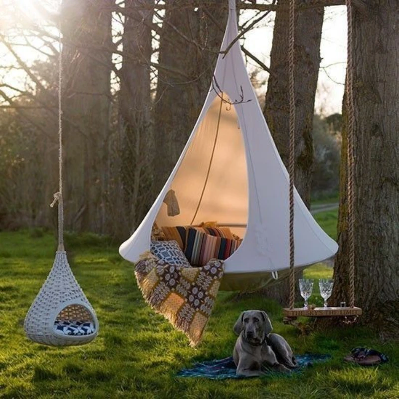 Kids Outdoor Hammock - เด็ก Swing สวนกลางแจ้ง Camp Hammock Tree