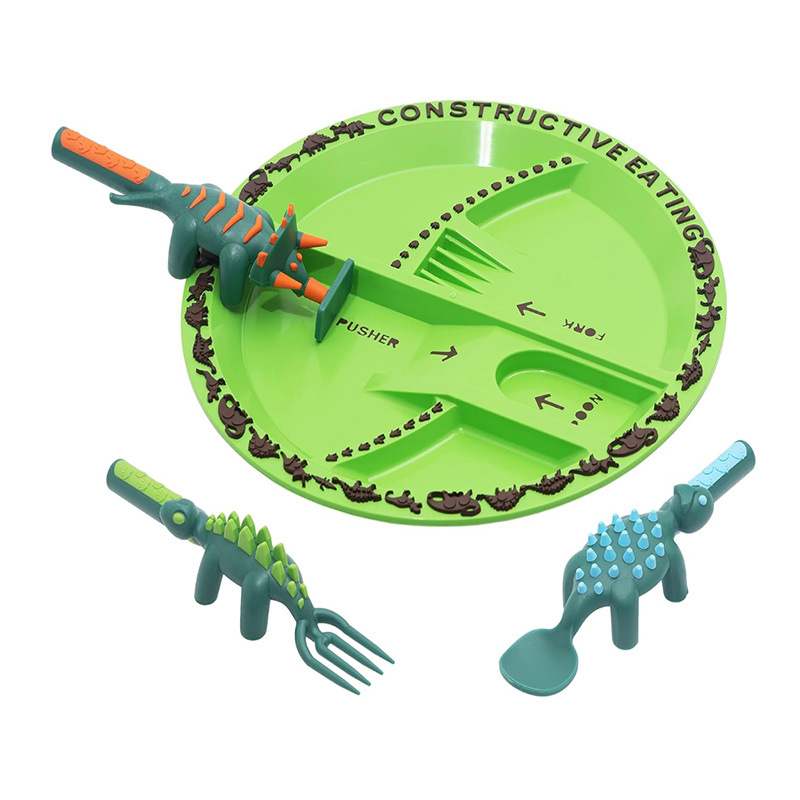 ชุดช้อนส้อมมีด 4 ชิ้น ลายรถดัน - Kids Outdoor Excavator บทวิจารณ์และราคา
