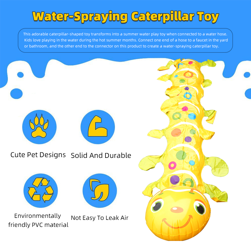 แผ่นรองพรมพ่นน้ำรูปหนอนผีเสื้อ - Kids Outdoor Water Sprinkler บทวิจารณ์และราคา