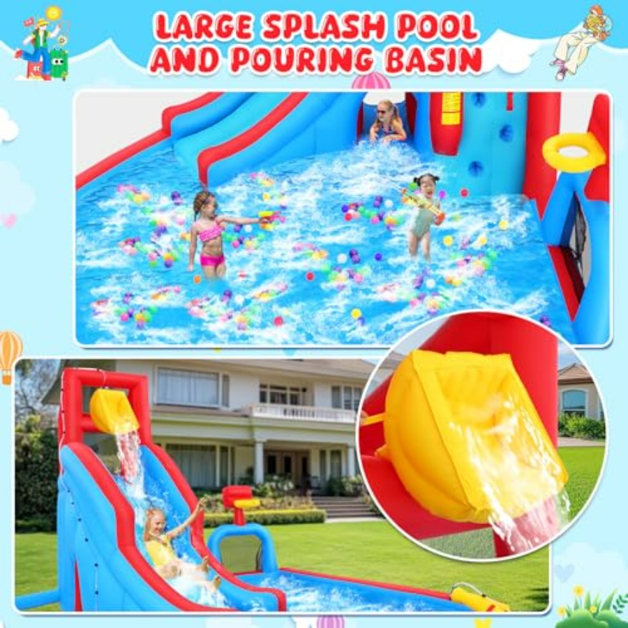 สไลเดอร์น้ำเป่าลมกลางแจ้งสำหรั - Kids Outdoor Climbing บทวิจารณ์และราคา