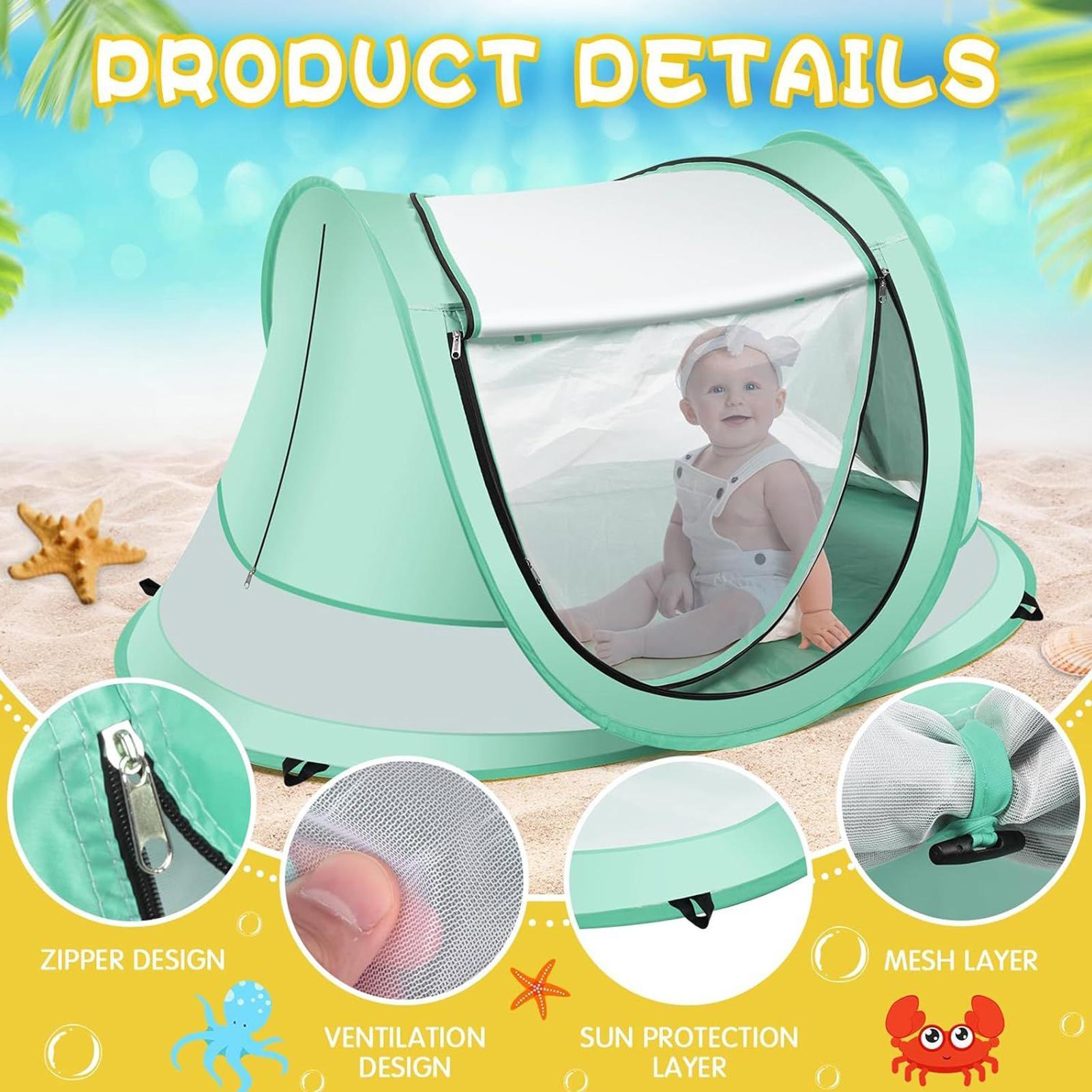 เต็นท์ชายหาดสำหรับเด็กเล็ก เต็ - Kids Outdoor Dome บทวิจารณ์และราคา