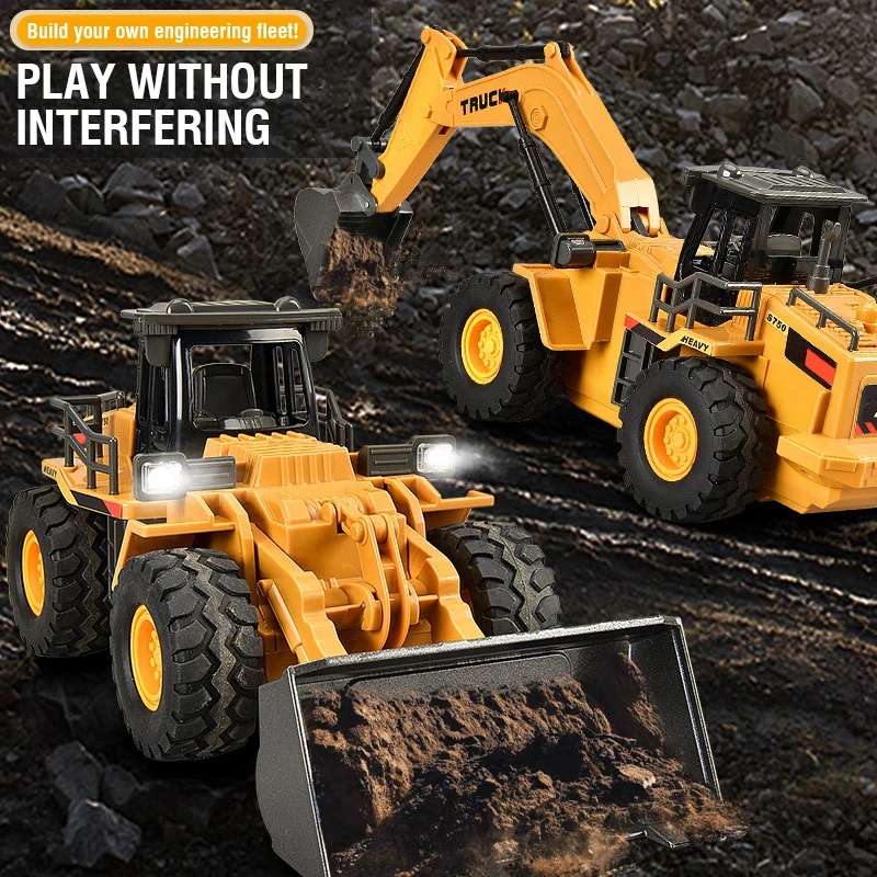 รถขุดบังคับวิทยุ 2.4G ทำจากโลห - Kids Outdoor Excavator บทวิจารณ์และราคา