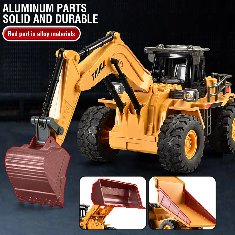 รถขุดบังคับวิทยุ 2.4G ทำจากโลห - Kids Outdoor Excavator บทวิจารณ์และราคา