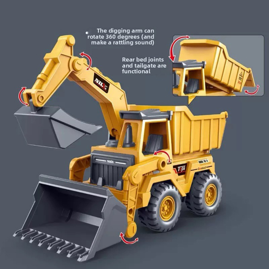รถขุดจำลอง 1 ชิ้น ของเล่นรถบรร - Kids Outdoor Excavator บทวิจารณ์และราคา