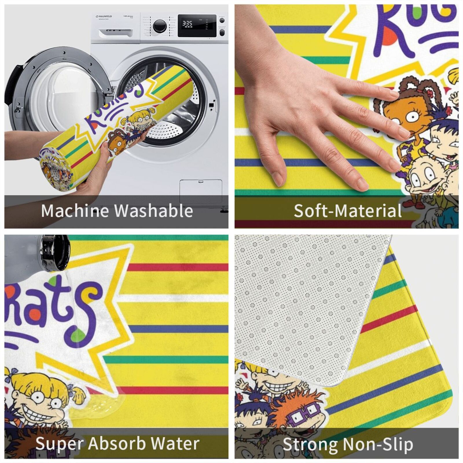 พรมปูพื้นลายรายการทีวียุค 90s  - Kids Outdoor Floor Cushions บทวิจารณ์และราคา