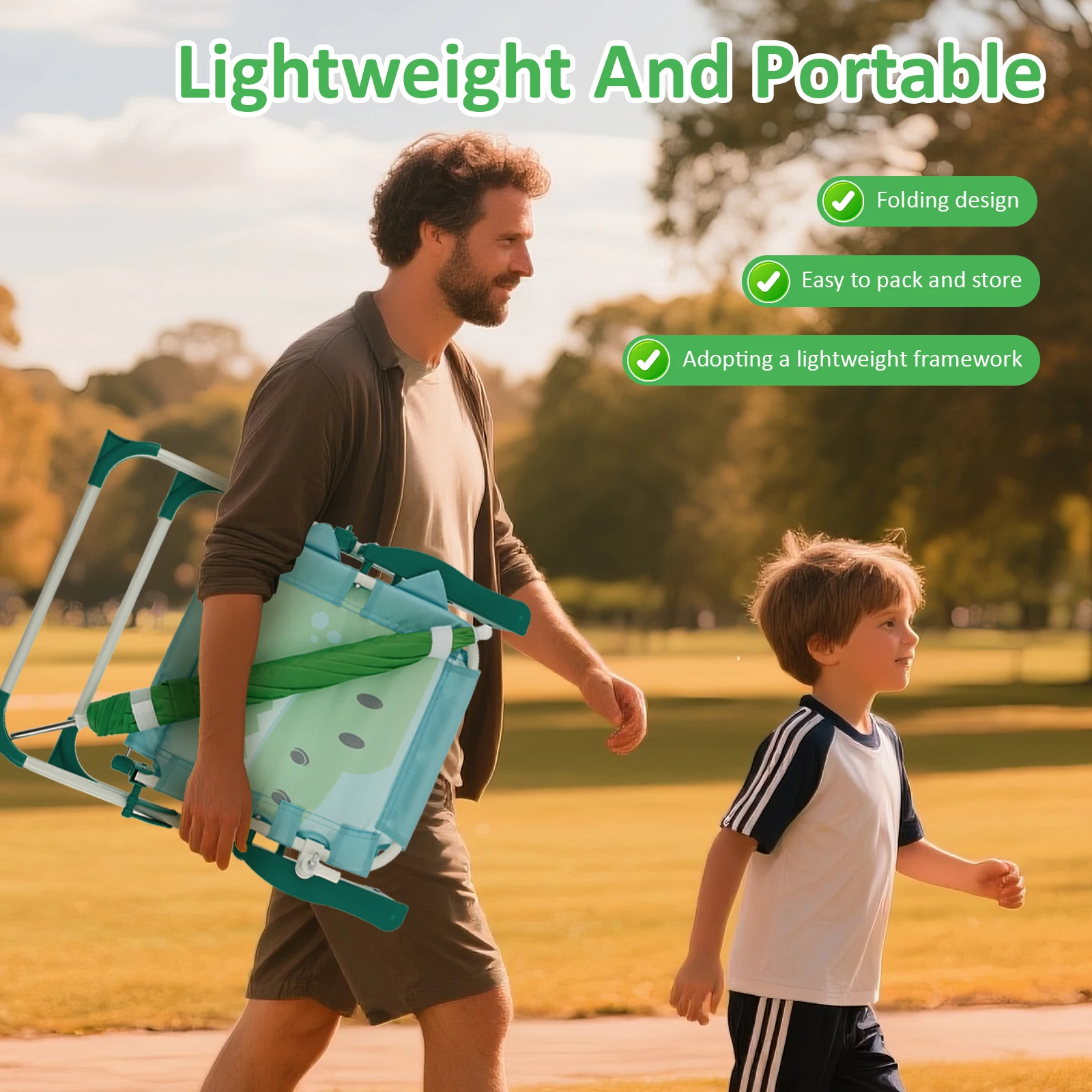 เก้าอี้ชายหาดพับได้สำหรับเด็ก  - Kids Outdoor Umbrella Chair บทวิจารณ์และราคา