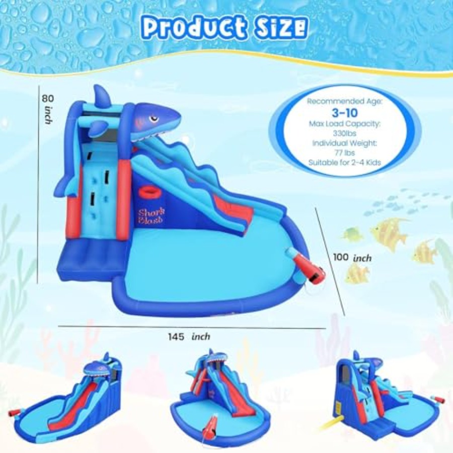 สไลเดอร์น้ำเป่าลมสำหรับเด็กอาย - Kids Outdoor Climbing บทวิจารณ์และราคา