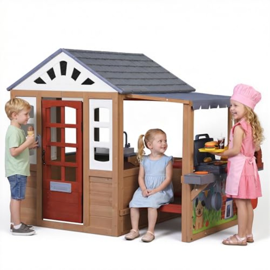 บ้านเด็กเล่นกลางแจ้งสำหรับเด็ก - Kids Outdoor Grill Set บทวิจารณ์และราคา