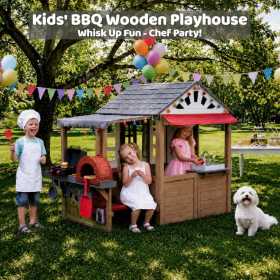 บ้านเด็กเล่นกลางแจ้งสำหรับเด็ก - Kids Outdoor Grill Set บทวิจารณ์และราคา