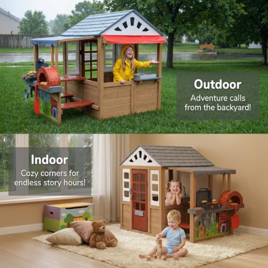 บ้านเด็กเล่นกลางแจ้งสำหรับเด็ก - Kids Outdoor Grill Set บทวิจารณ์และราคา