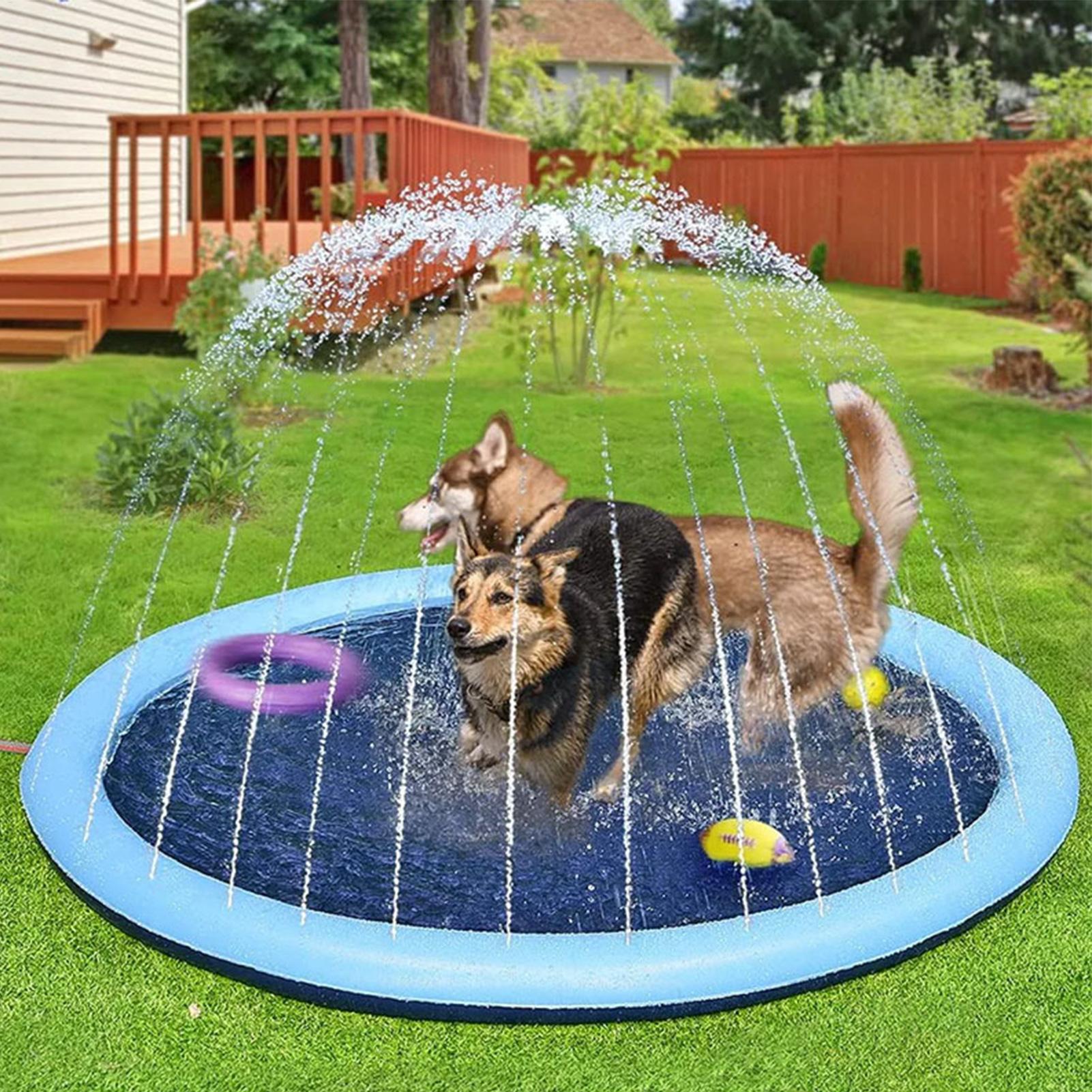 แผ่นรองเล่นน้ำสำหรับเด็กกลางแจ - Kids Outdoor Water Sprinkler บทวิจารณ์และราคา