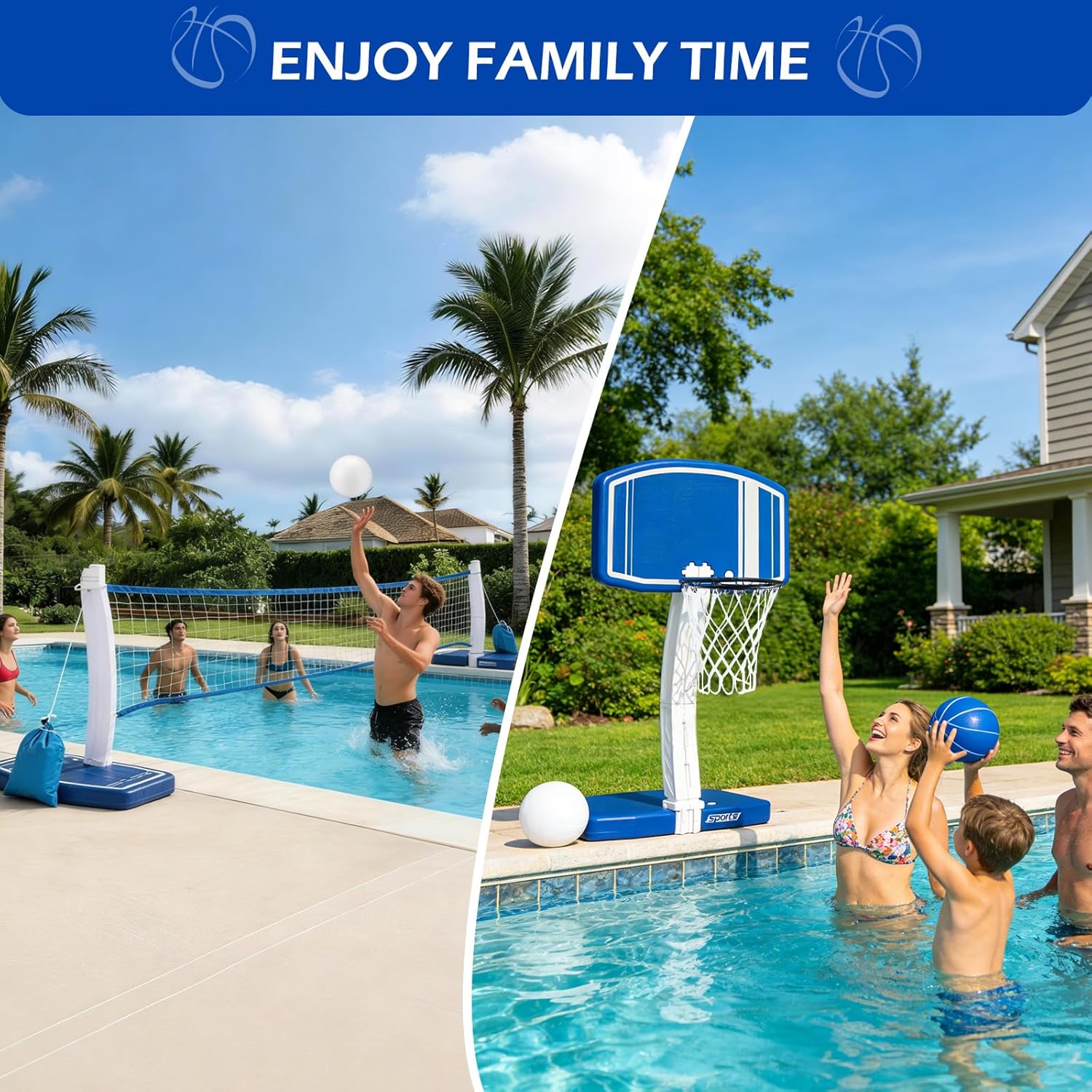 ห่วงบาสเก็ตบอลเหนือพื้นดินและต - Outdoor Games For Kids บทวิจารณ์และราคา