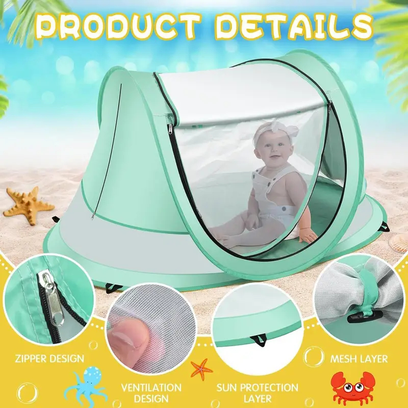 เต็นท์ชายหาดสำหรับเด็กเล็ก เต็ - Kids Outdoor Dome บทวิจารณ์และราคา