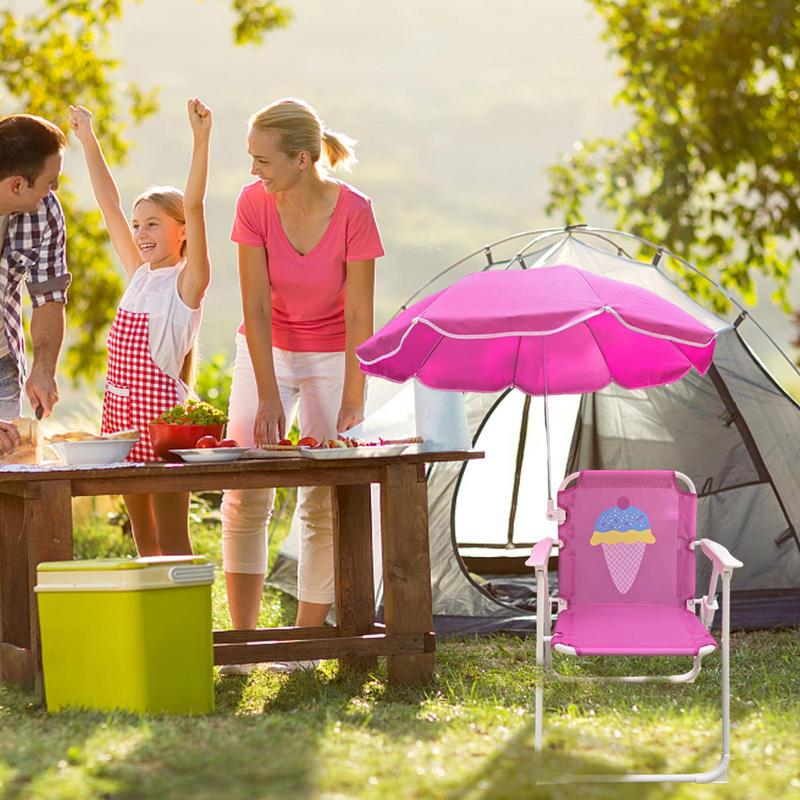 เก้าอี้ตั้งแคมป์สําหรับเด็กพร้ - Kids Outdoor Umbrella Chair บทวิจารณ์และราคา