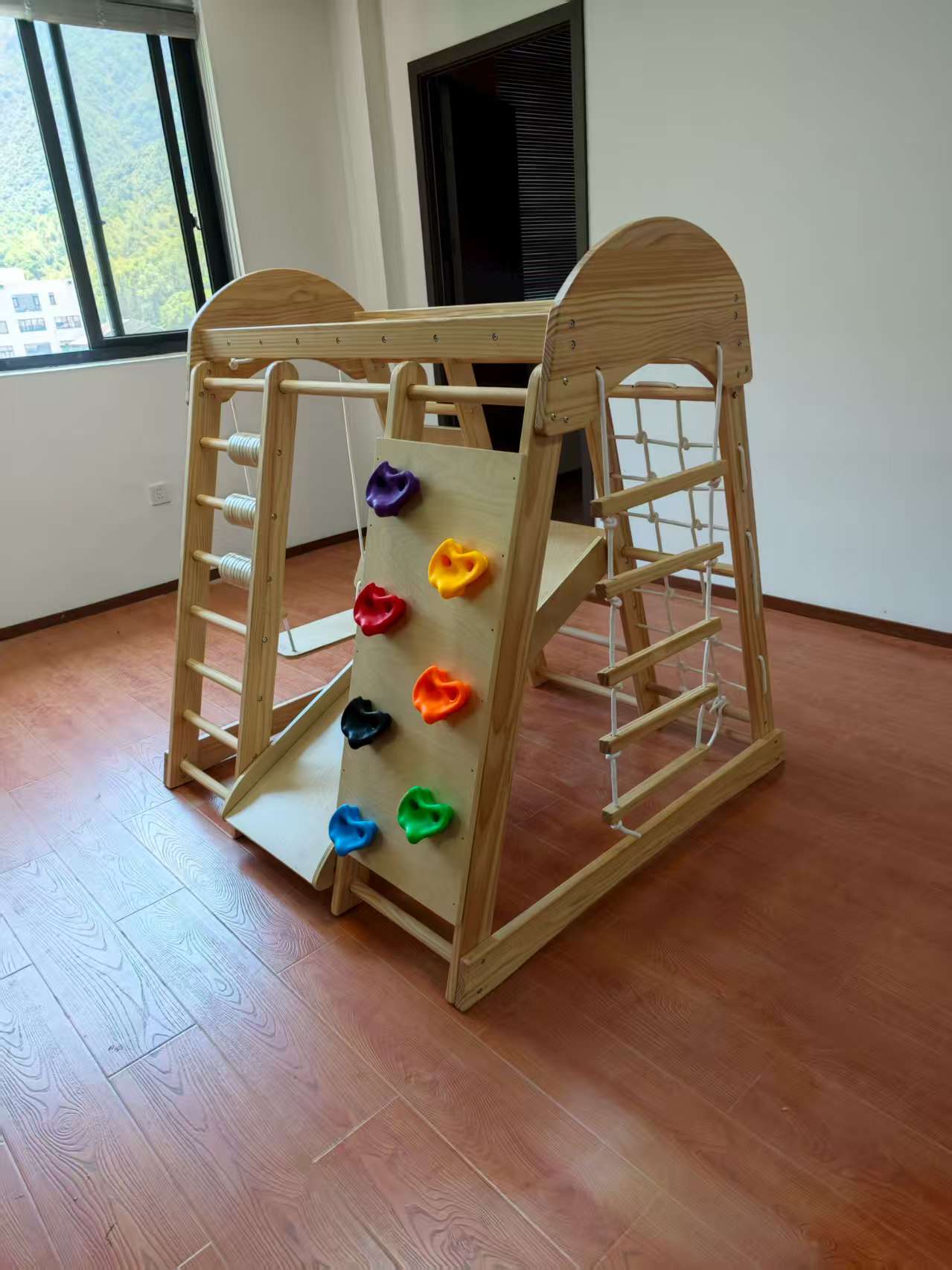 โครงไม้ปีนป่ายสำหรับเด็ก พร้อม - Kids Outdoor Climbing บทวิจารณ์และราคา