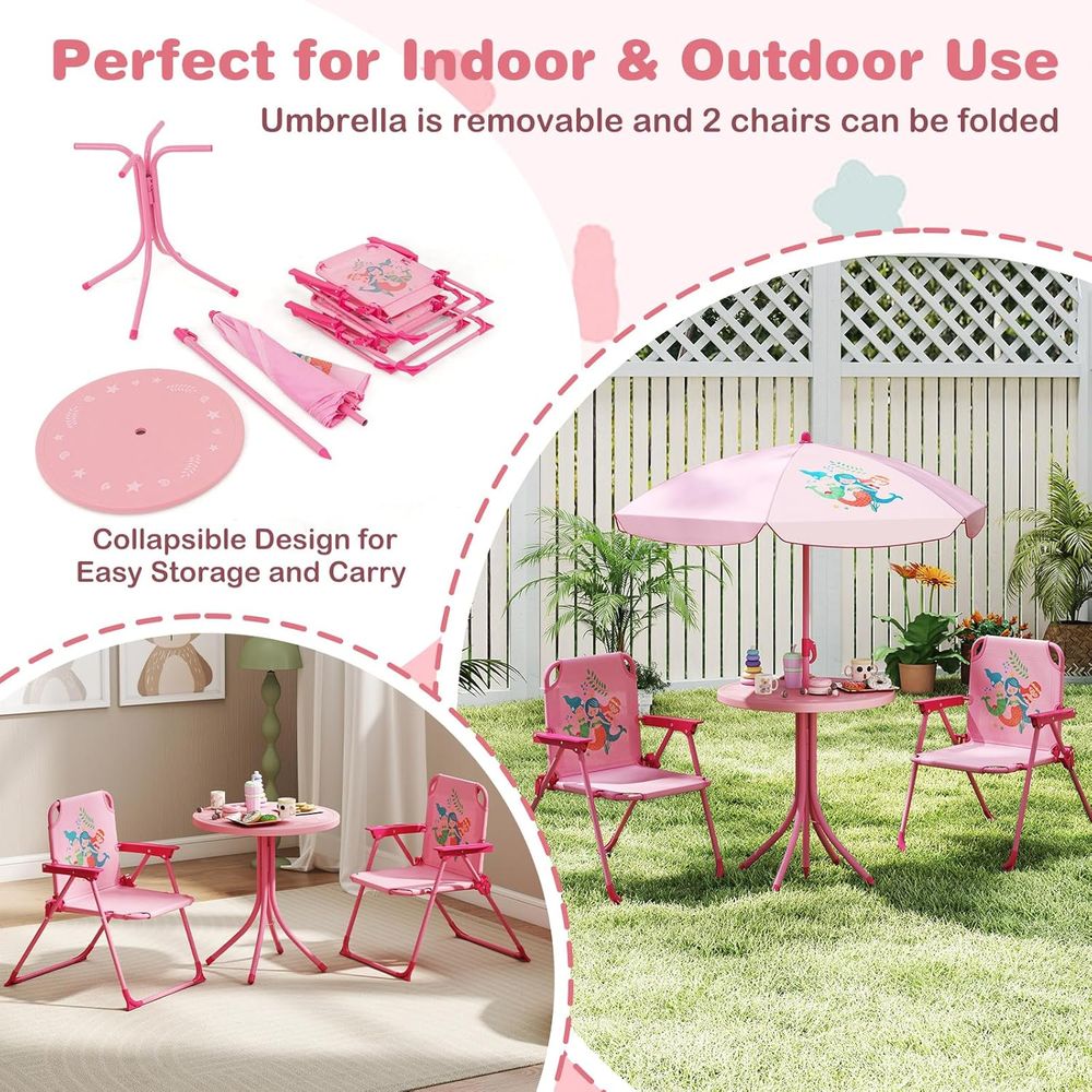 โต๊ะปิกนิกสำหรับเด็ก, โต๊ะกลาง - Kids Outdoor Umbrella Chair บทวิจารณ์และราคา