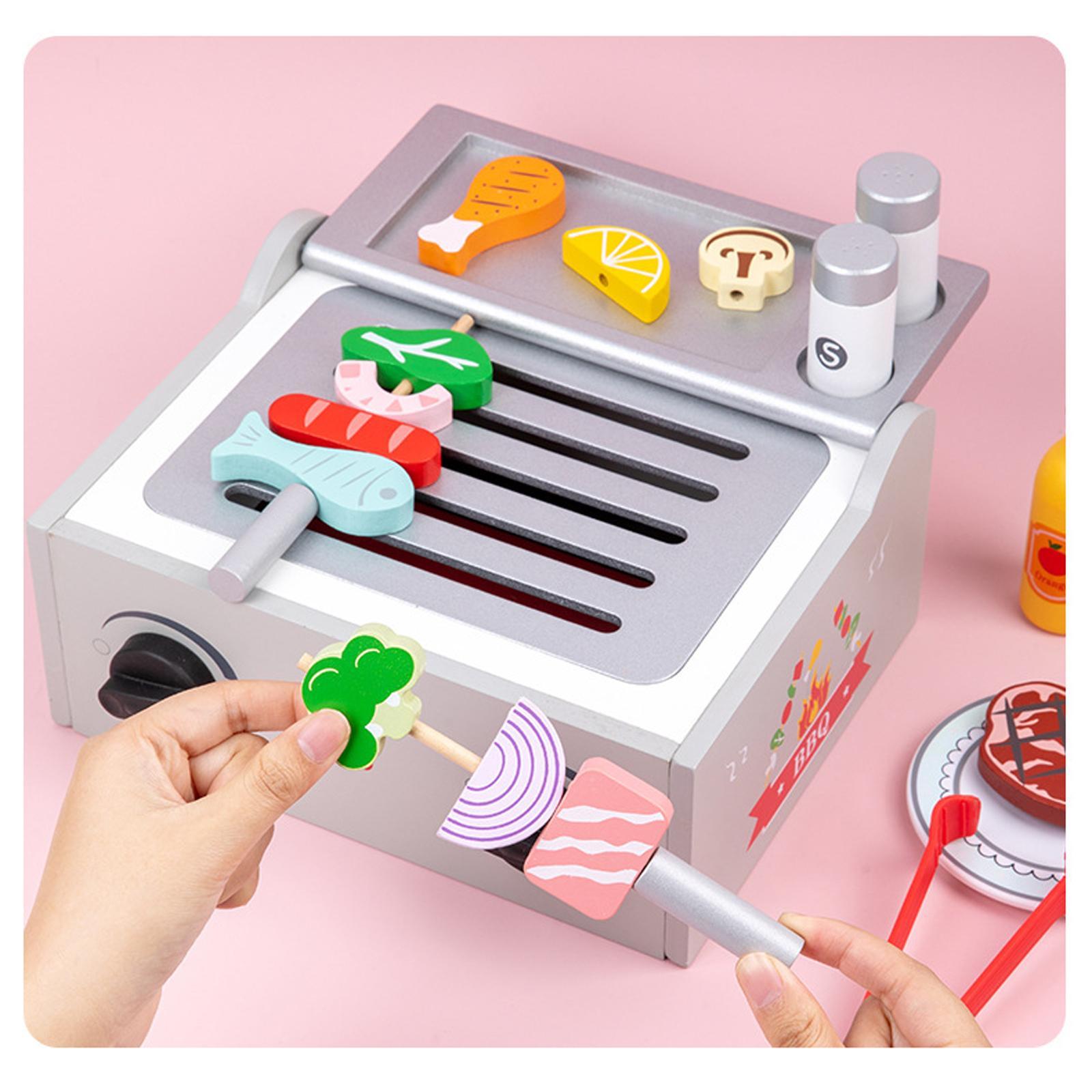ชุดของเล่นบาร์บีคิวไม้สำหรับเด - Kids Outdoor Grill Set บทวิจารณ์และราคา