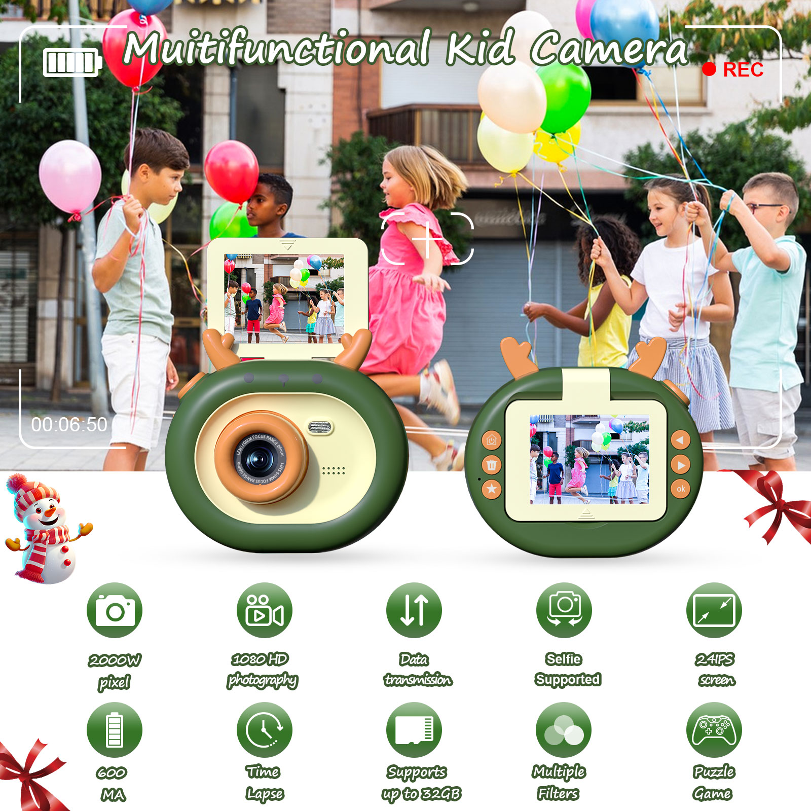 กล้องดิจิตอลของเล่นสำหรับเด็ก  - Kids Outdoor Videos บทวิจารณ์และราคา