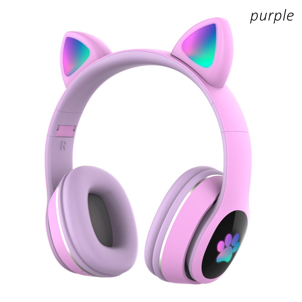 หูฟังไร้สายบลูทูธลายแมวน่ารัก  - Kids Outdoor Videos บทวิจารณ์และราคา