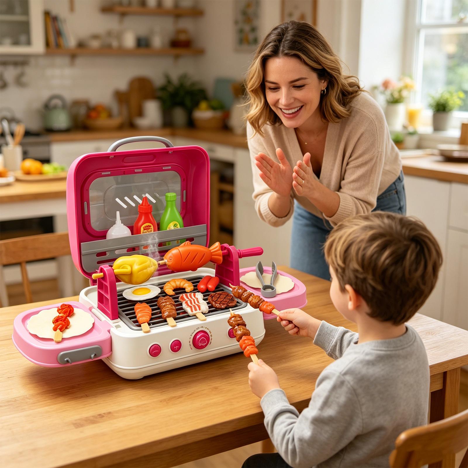 ชุดของเล่นปิ้งย่างกลางแจ้งสำหร - Kids Outdoor Grill Set บทวิจารณ์และราคา