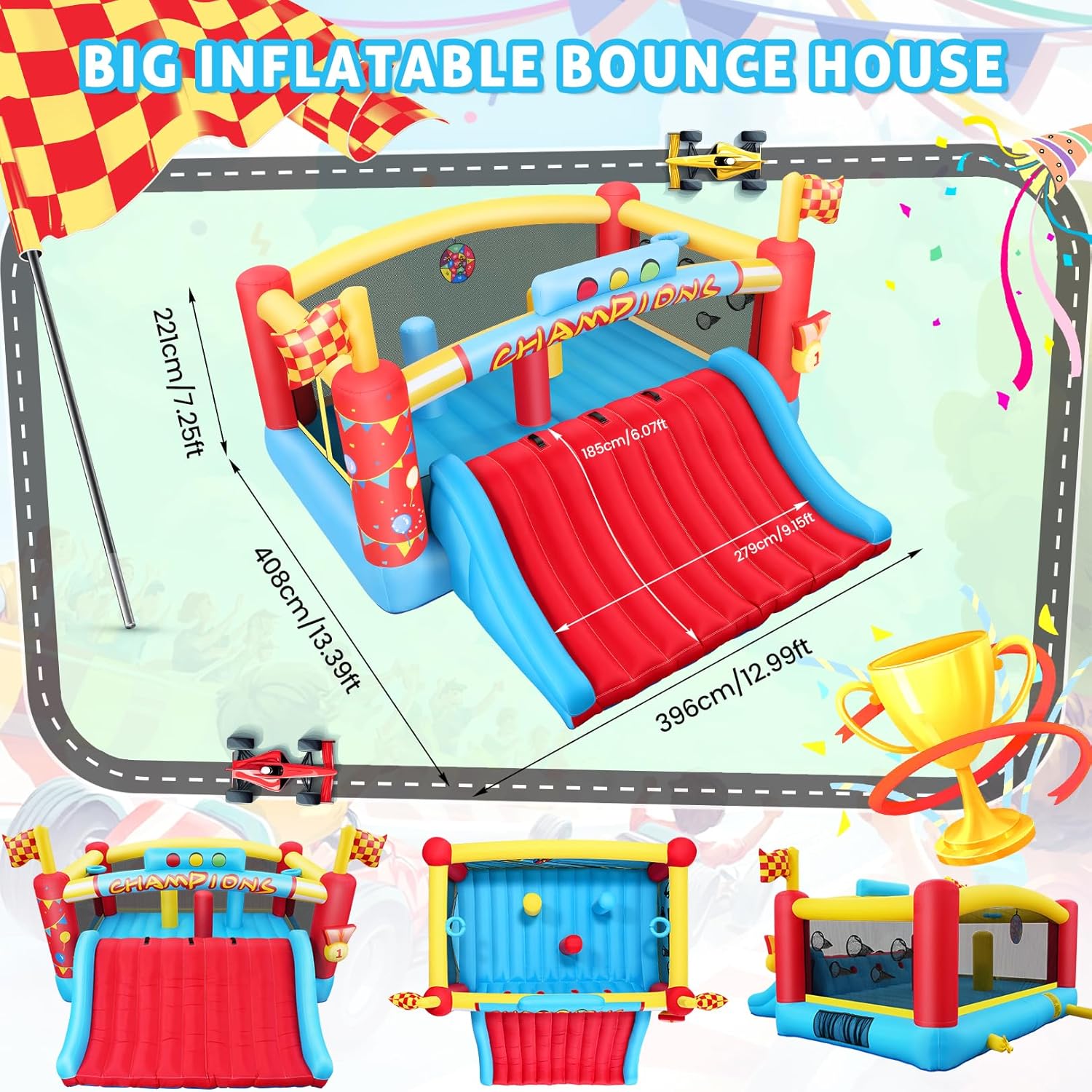 บ้านลมขนาดใหญ่สำหรับเด็กโต, บ้ - Outdoor Games For Kids บทวิจารณ์และราคา