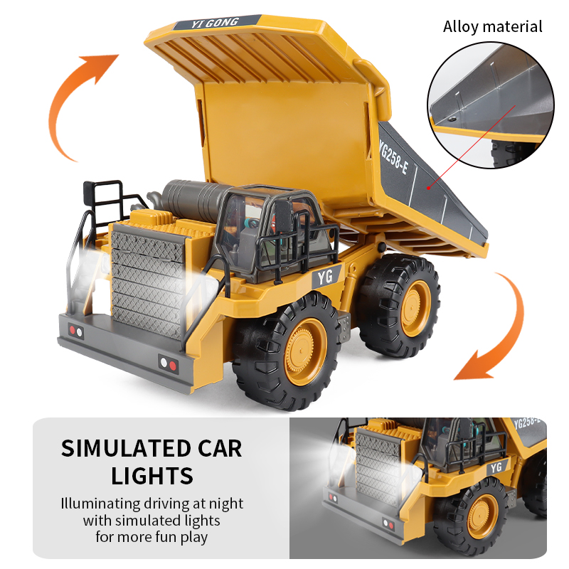 ZWN รถตักดินควบคุมระยะไกล2.4G  - Kids Outdoor Excavator บทวิจารณ์และราคา