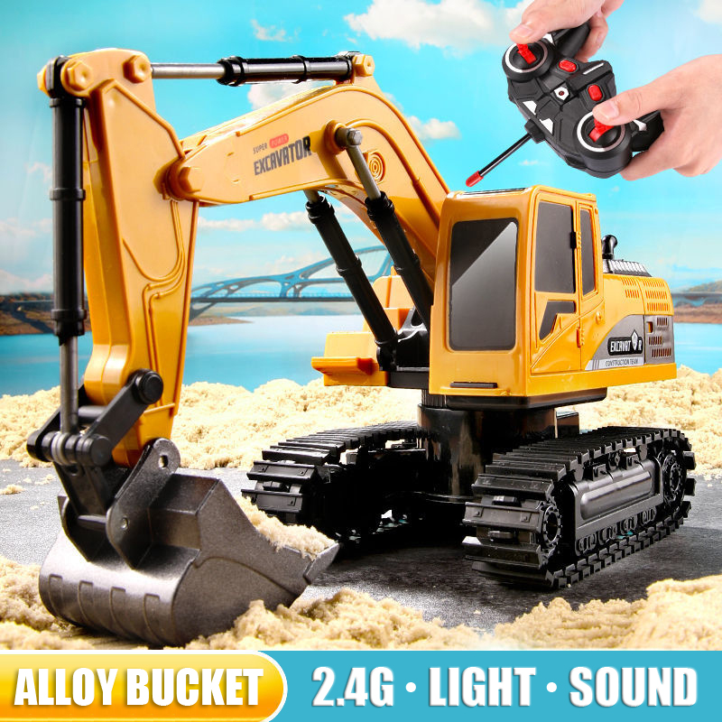 RC Excavator 2.4 Ghz 6 ช่อง 1: - Kids Outdoor Excavator บทวิจารณ์และราคา